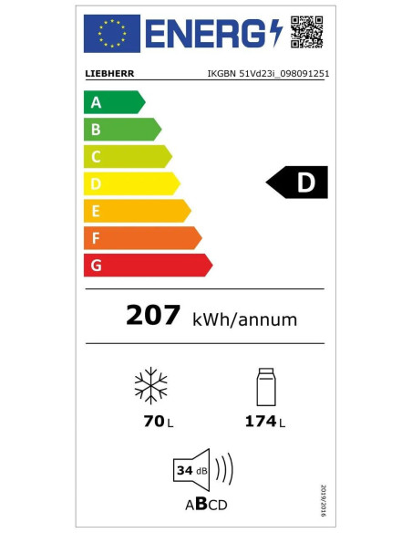 Lodówka do zabudowy Liebherr IKGBN 51Vd23i