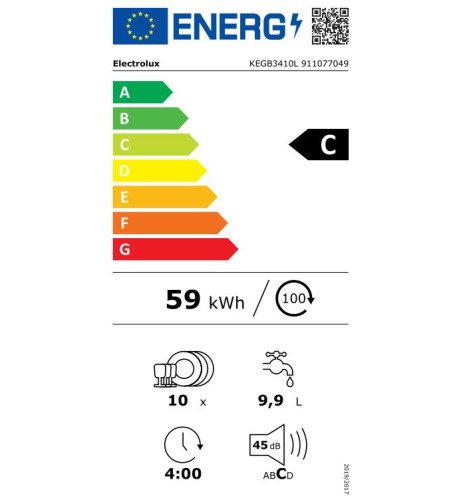 Zmywarka do zabudowy Electrolux KEGB3410L