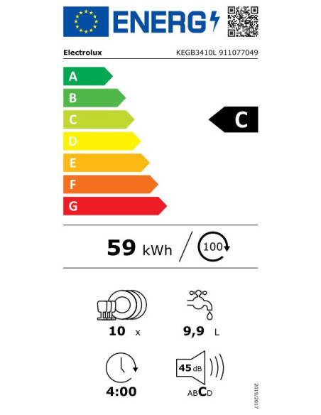 Zmywarka do zabudowy Electrolux KEGB3410L