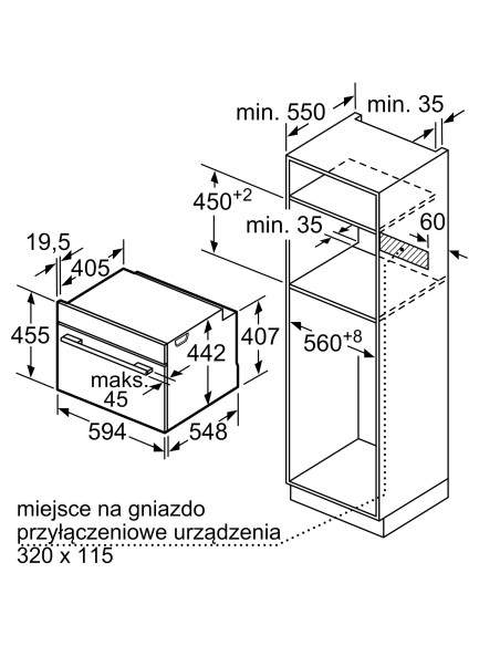 Piekarnik kompaktowy Siemens iQ700 z parowarem iQ700 CS736G1B1