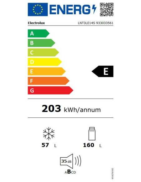 Lodówka do zabudowy Electrolux LNT3LE14S ColdSense 500 144,1 cm